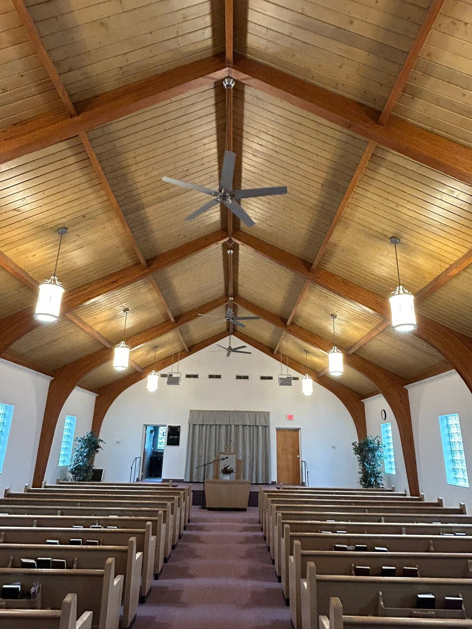 Ceiling fan & pendant lighting install