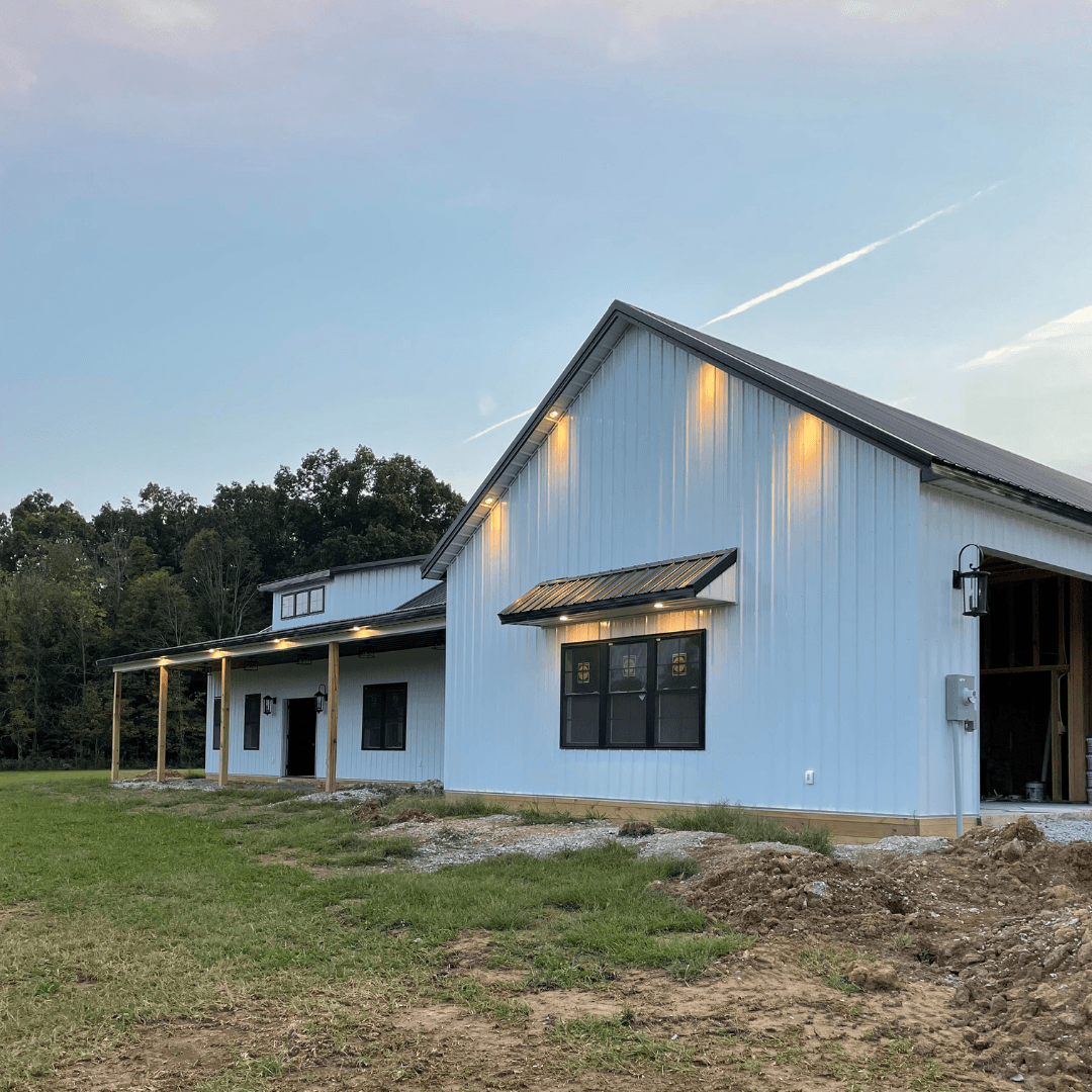 New build exterior lighting
