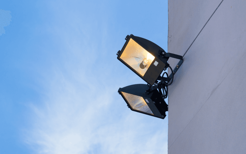 Security floodlight install